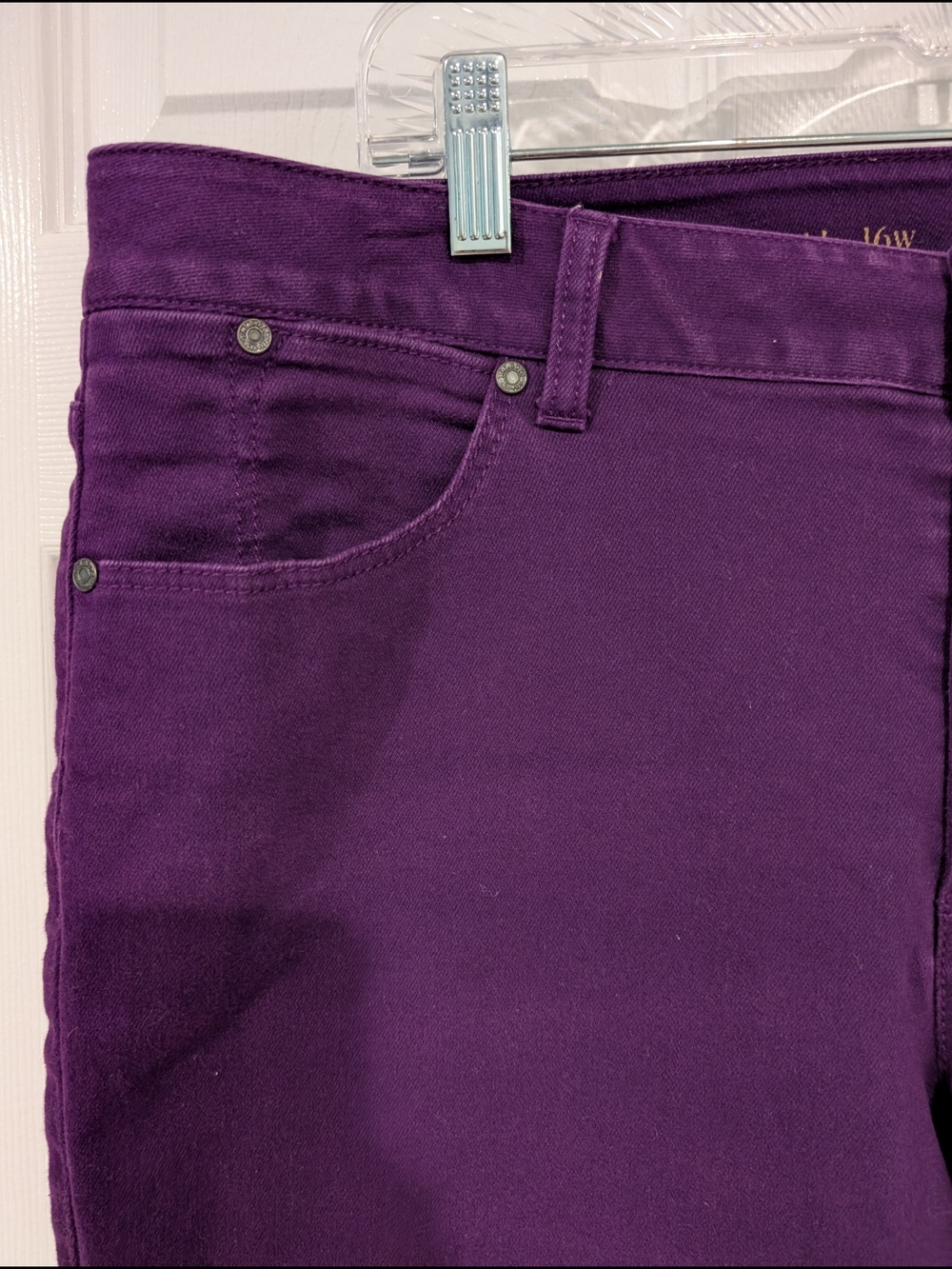 Talbots Purple Heritage Slim Ankle Jeans in Size 16W (Woman) - Picture 2 of 12